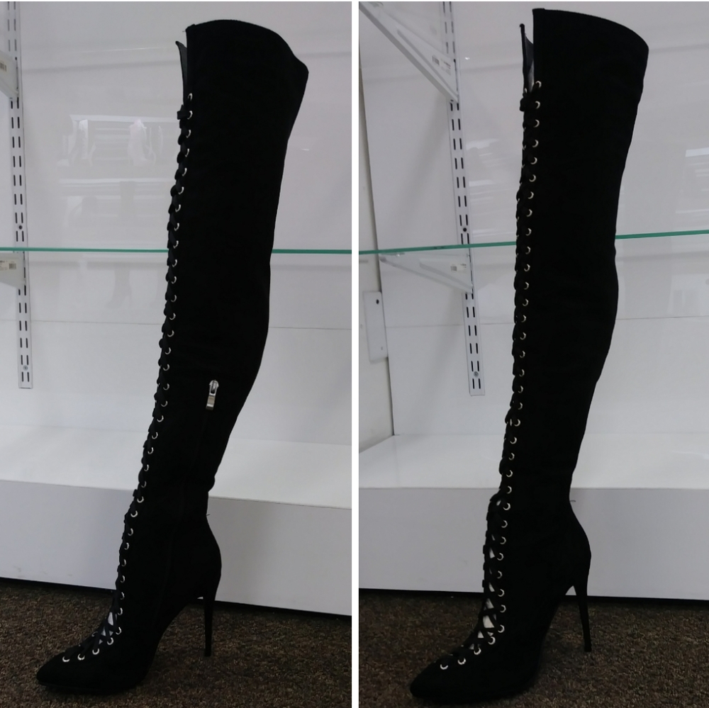 Elegant Black Over the Knee Boots